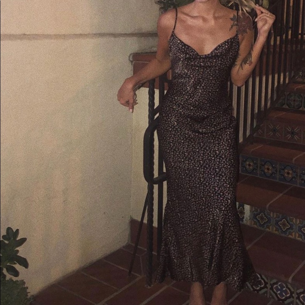 Floral mermaid maxi